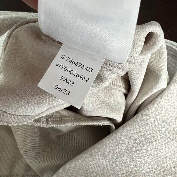 Athleta Delancey Skyline Tight Braiden Cream Textured Pull On Pants Size Large - Picture 12 of 12